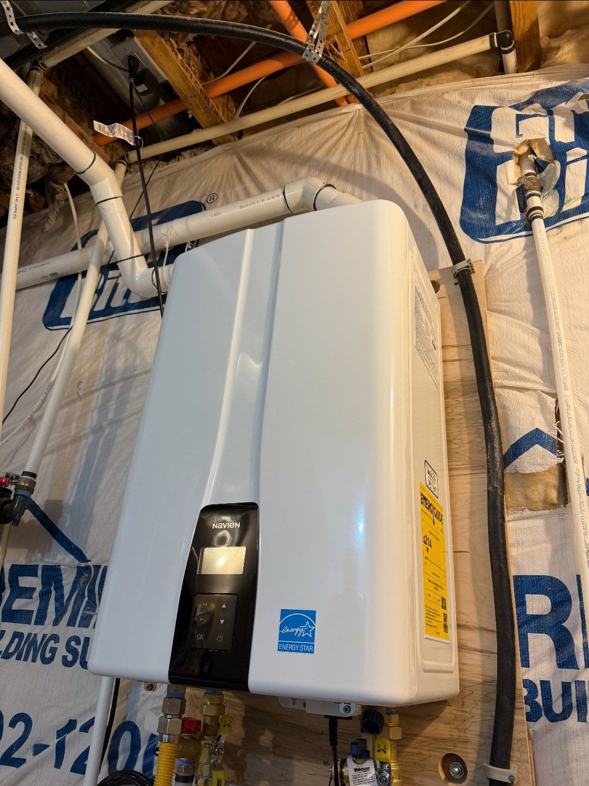 Project Tankless Navien Propane Gas Water Heater Installation image