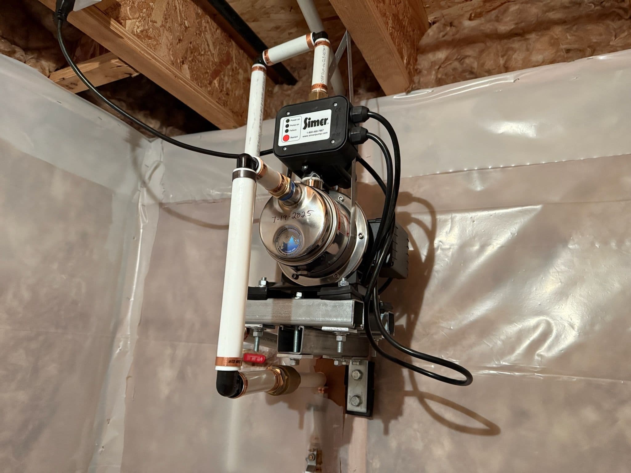 Project Improve Home Water Pressure with Simer Pump image